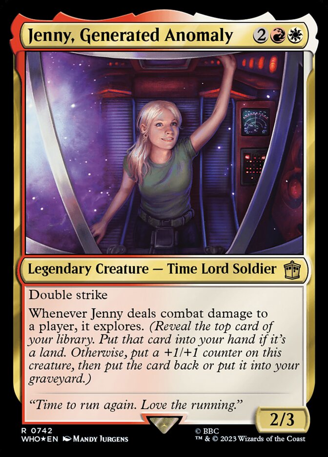 Jenny, Generated Anomaly card front