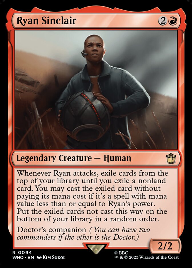 Ryan Sinclair card front