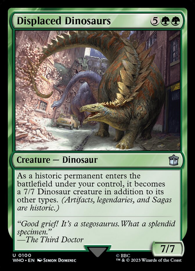 Displaced Dinosaurs card front