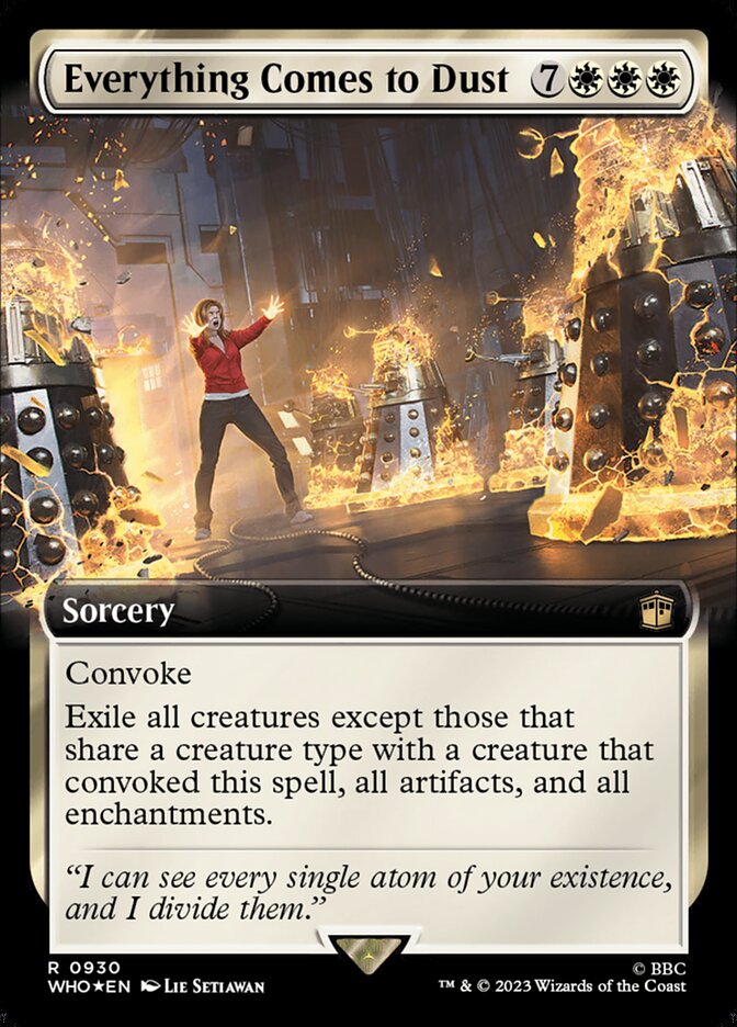 Everything Comes to Dust card front