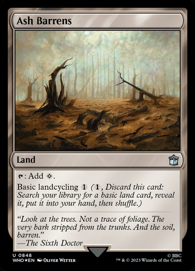 Ash Barrens card front