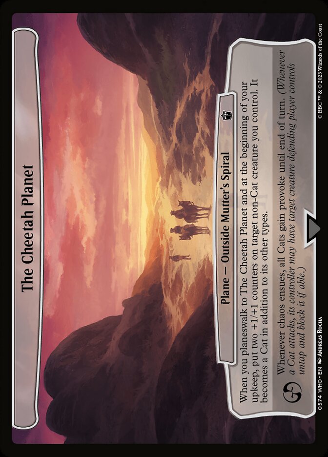 The Cheetah Planet card front