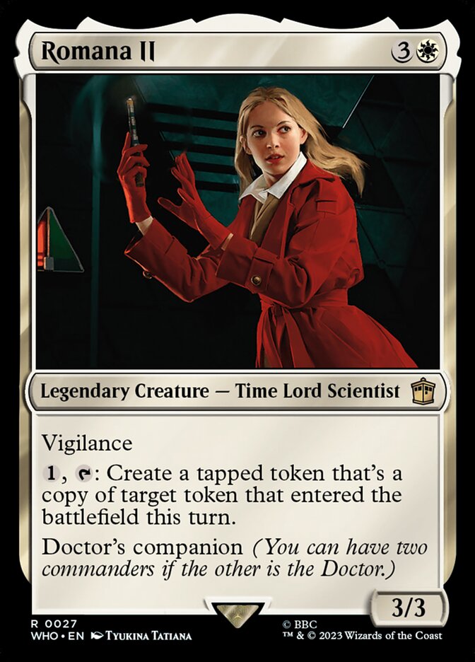 Romana II card front