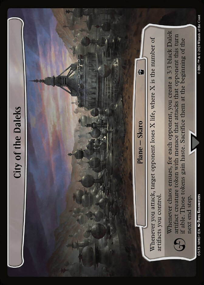 City of the Daleks card front