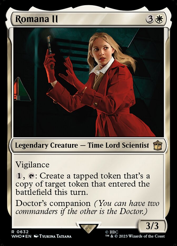 Romana II card front