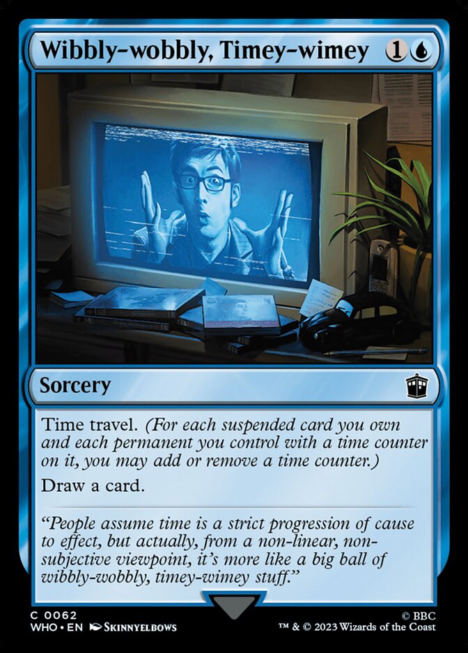 Wibbly-wobbly, Timey-wimey card front