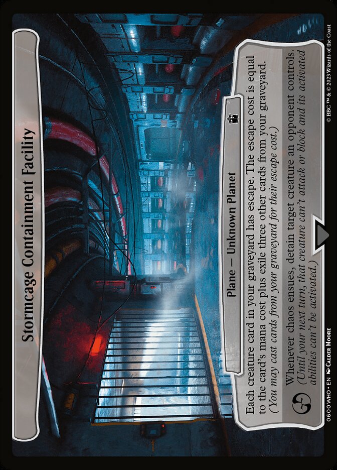 Stormcage Containment Facility card front
