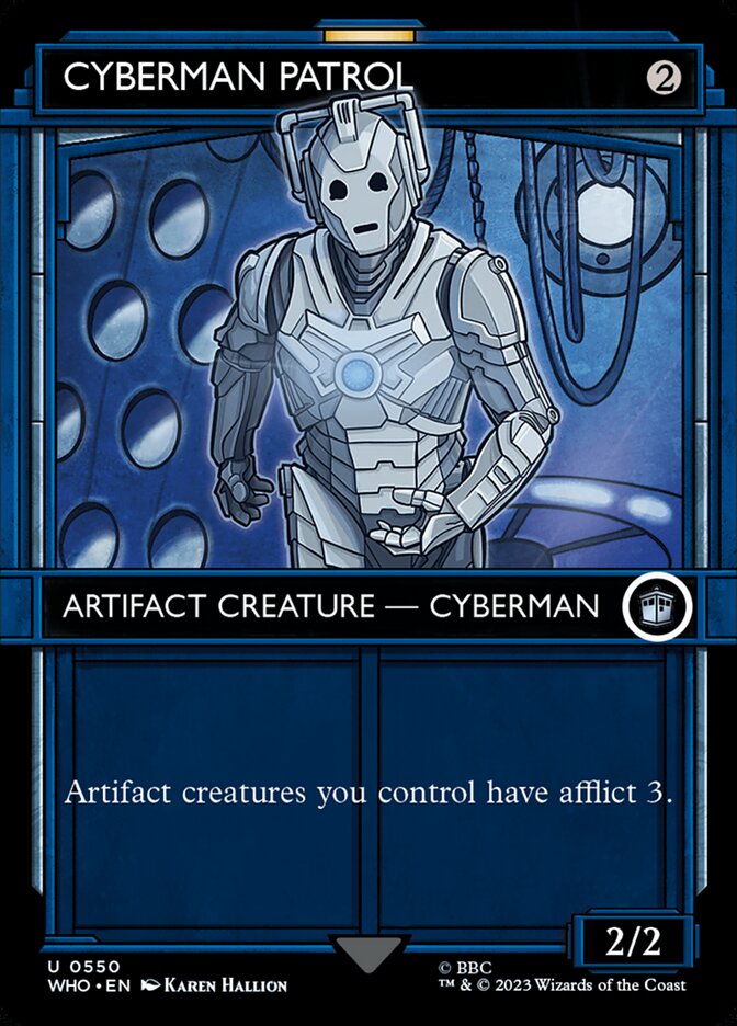 Cyberman Patrol card front