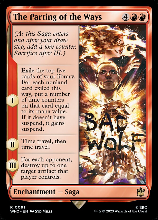 The Parting of the Ways card front