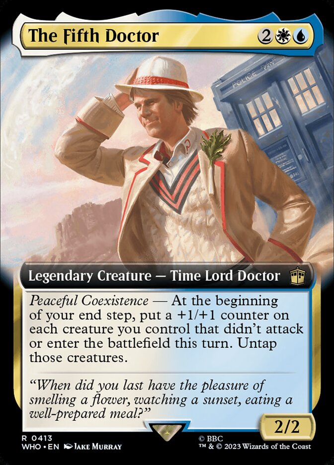 The Fifth Doctor card front