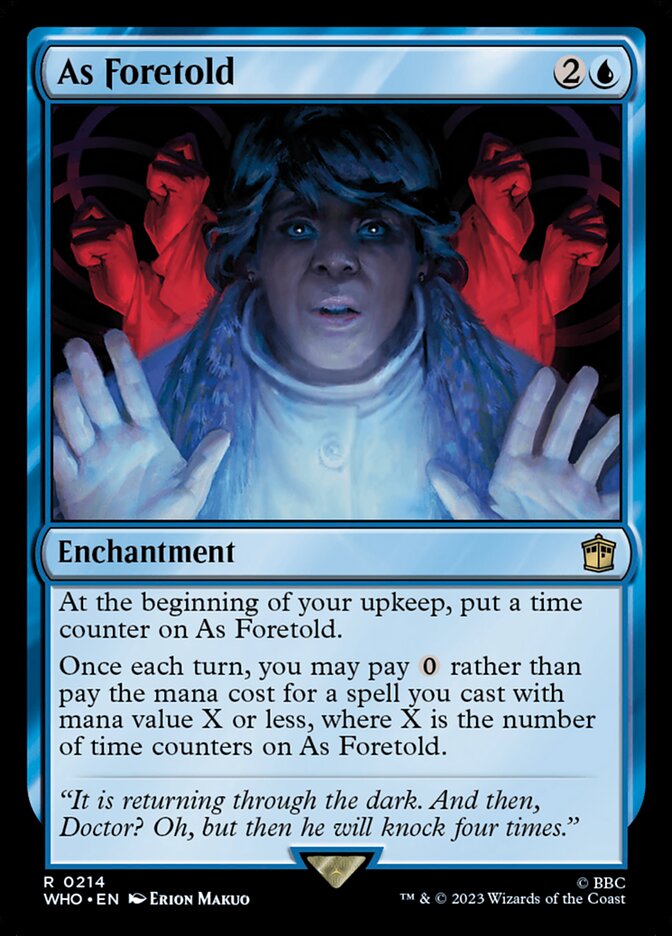 As Foretold card front