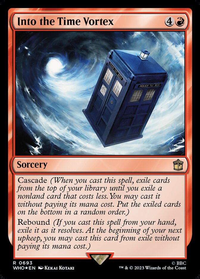 Into the Time Vortex card front