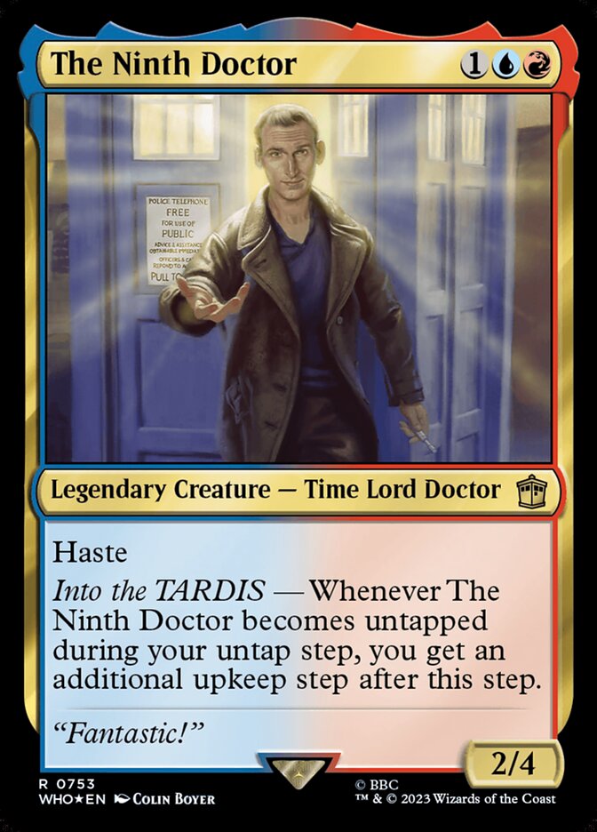 The Ninth Doctor card front