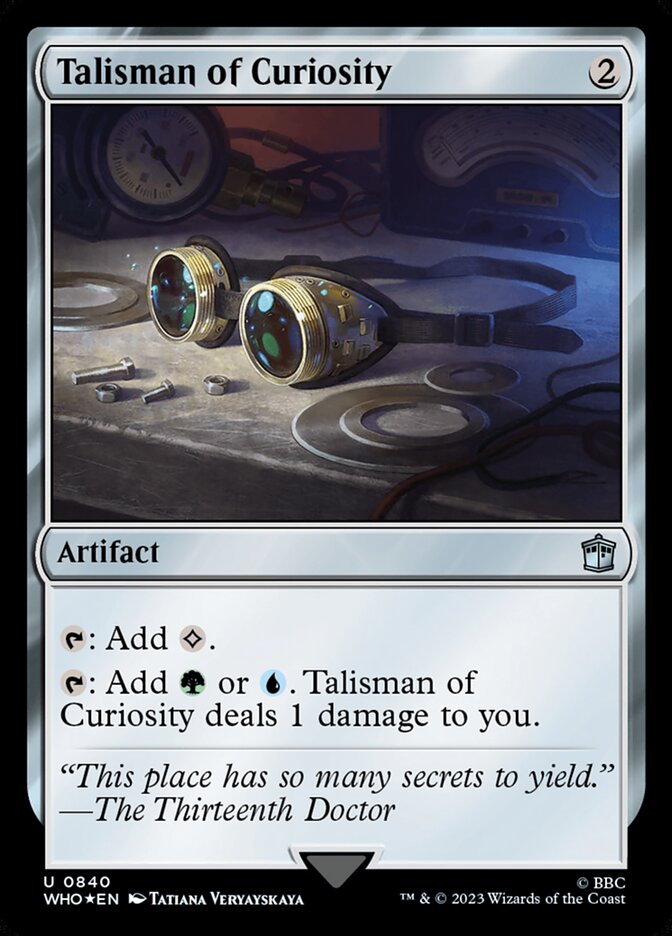 Talisman of Curiosity card front