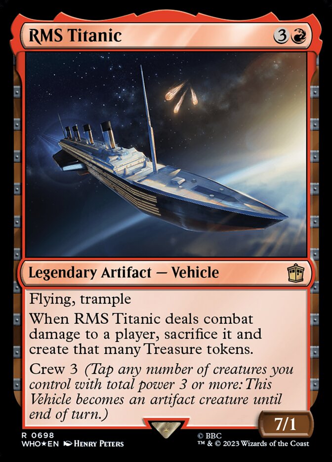 RMS Titanic card front