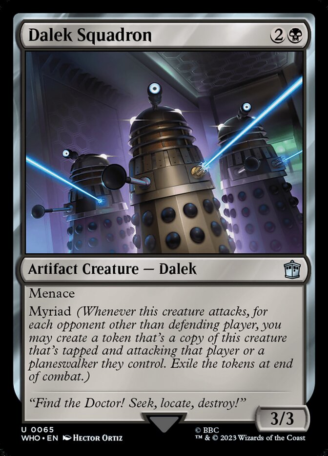 Dalek Squadron card front