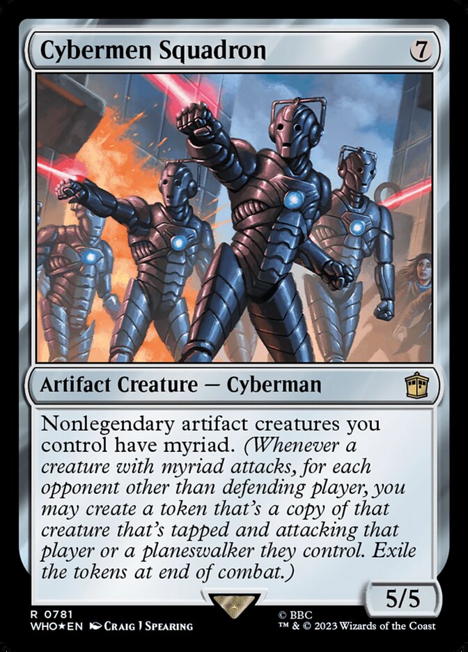 Cybermen Squadron card front