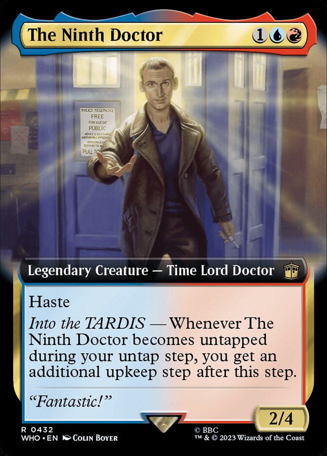 The Ninth Doctor card front