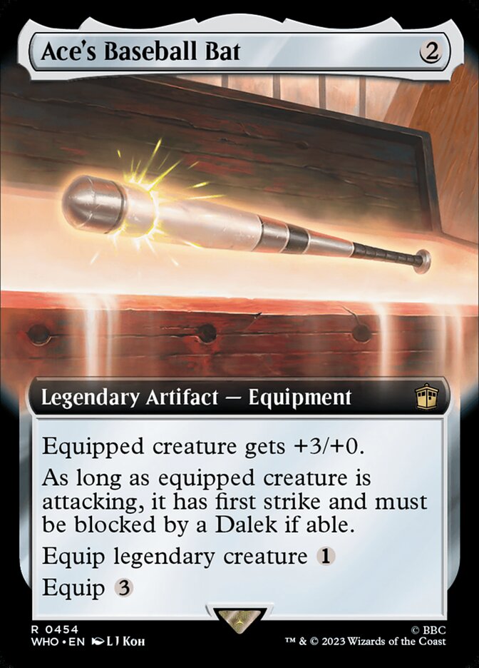Ace's Baseball Bat card front