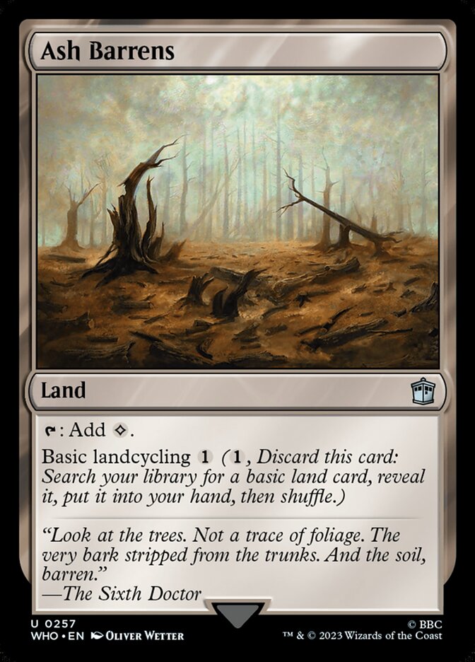 Ash Barrens card front