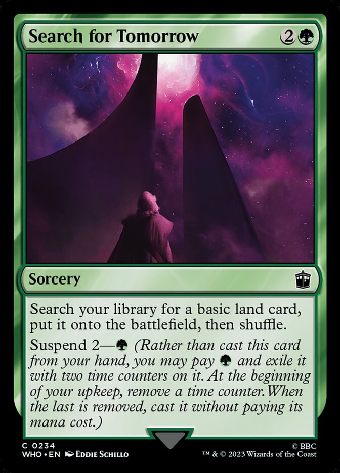 Search for Tomorrow card front