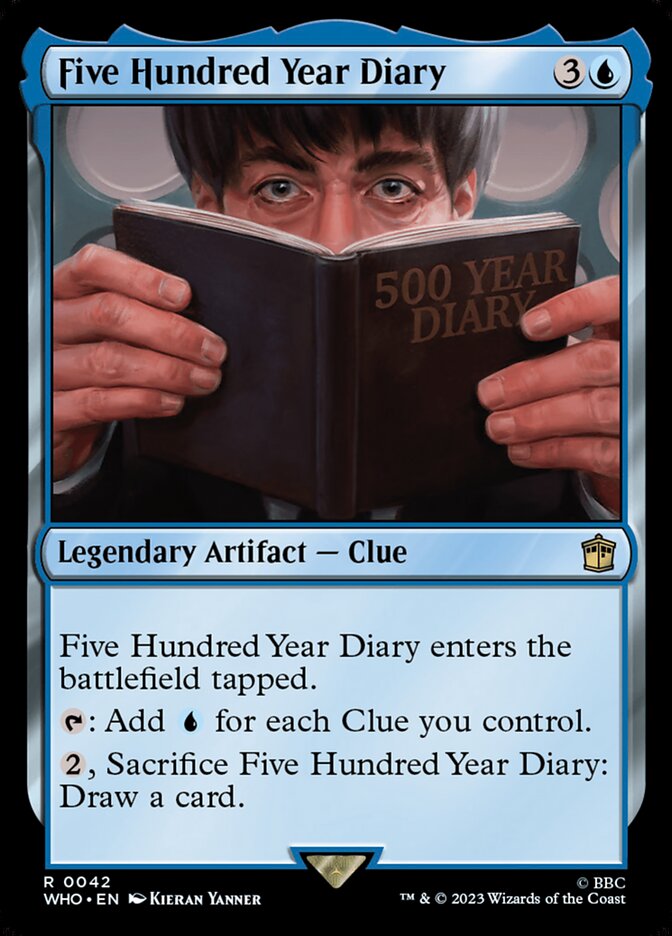 Five Hundred Year Diary card front