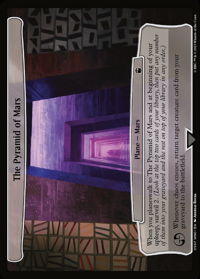 The Pyramid of Mars card front