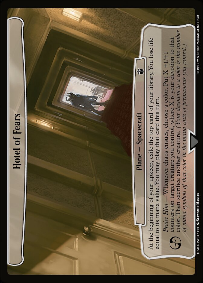 Hotel of Fears card front