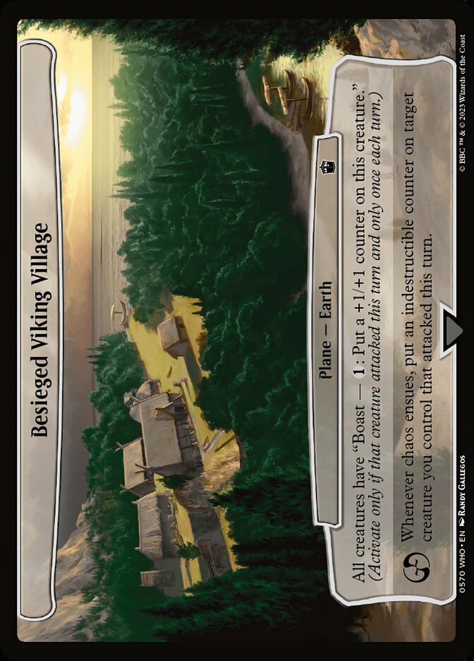 Besieged Viking Village card front