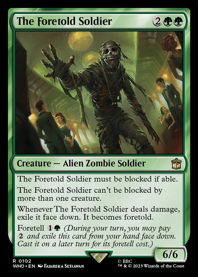 The Foretold Soldier card front