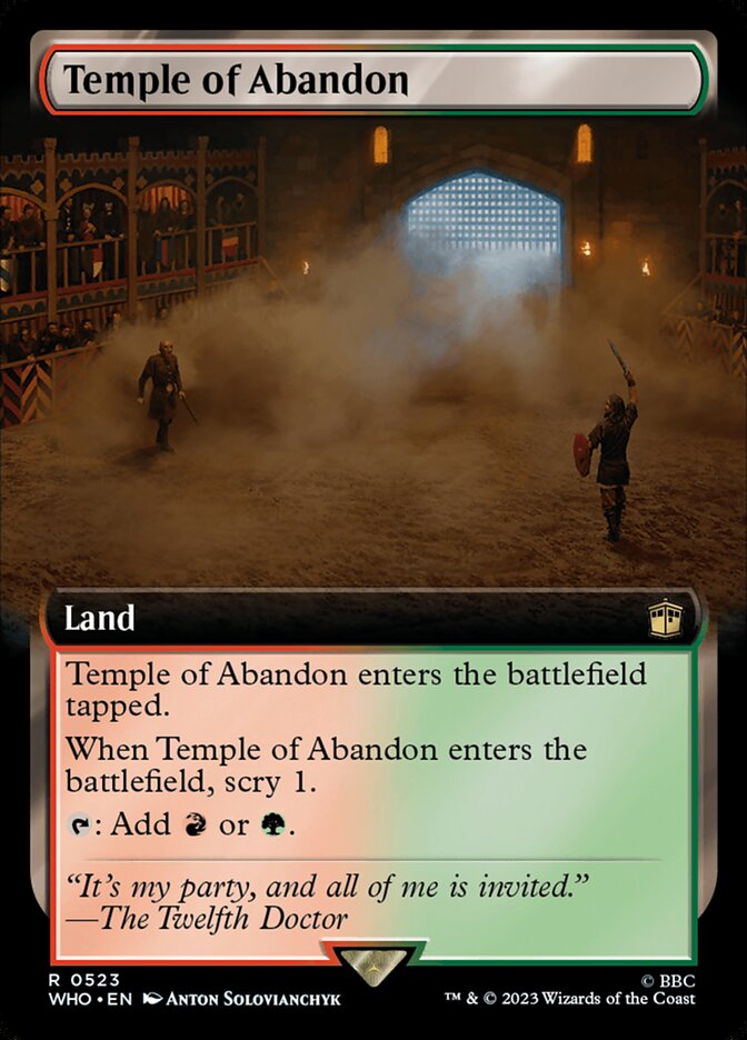 Temple of Abandon card front