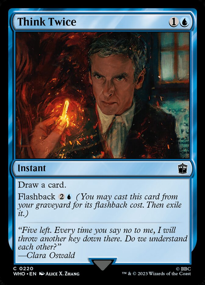 Think Twice card front