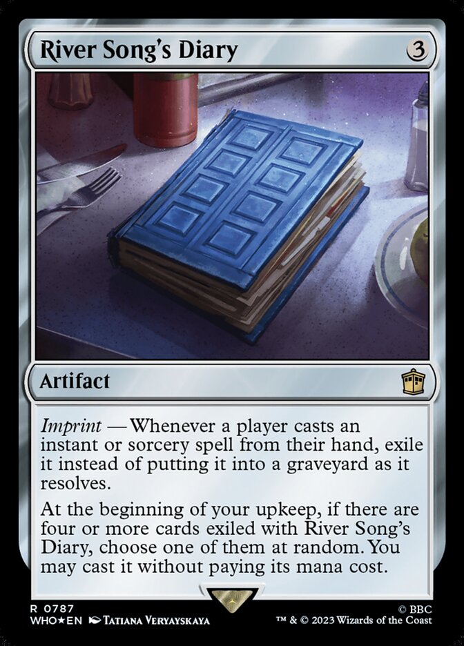 River Song's Diary card front