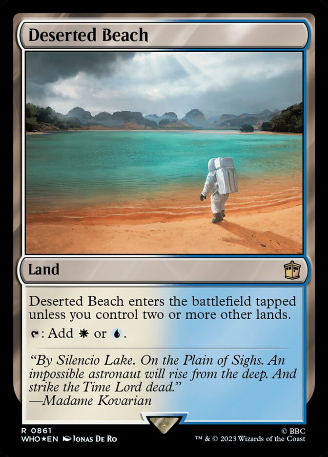 Deserted Beach card front