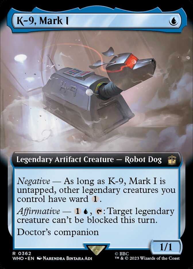 K-9, Mark I card front