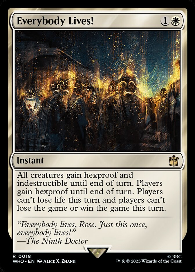 Everybody Lives! card front