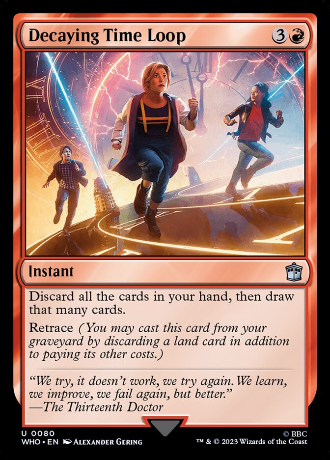 Decaying Time Loop card front