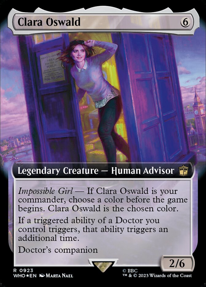 Clara Oswald card front