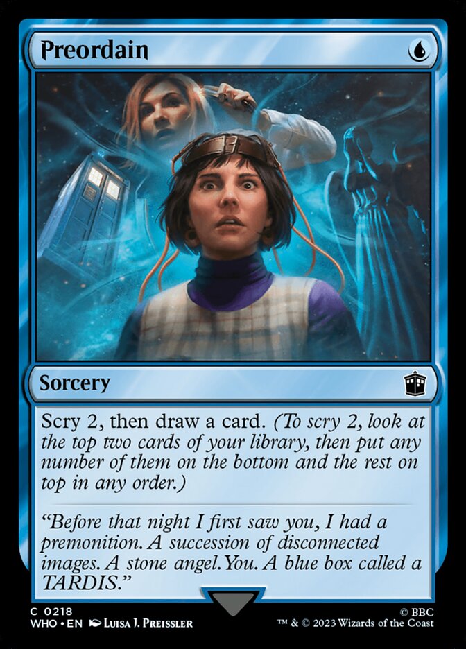 Preordain card front
