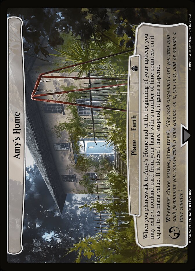 Amy's Home card front