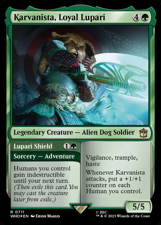 Karvanista, Loyal Lupari card front