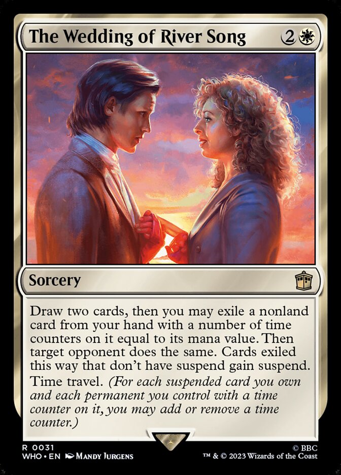 The Wedding of River Song card front