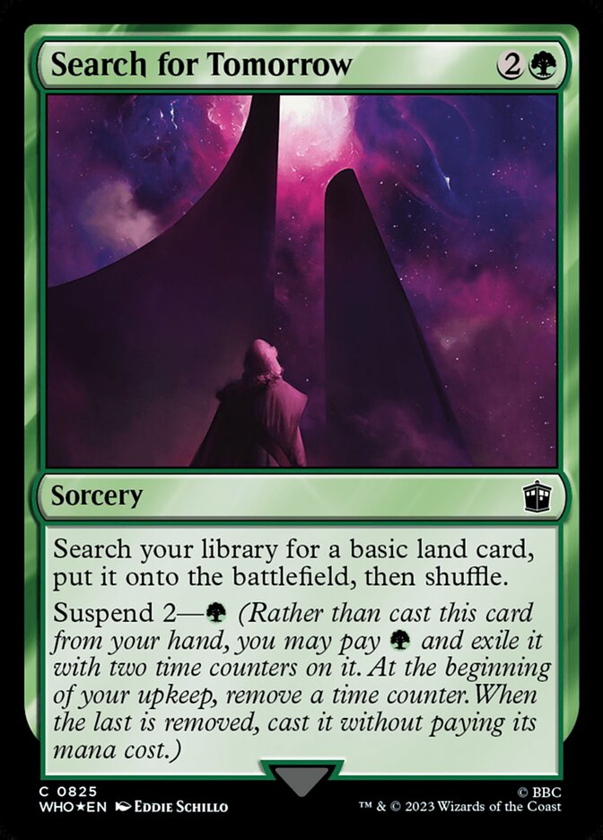 Search for Tomorrow card front
