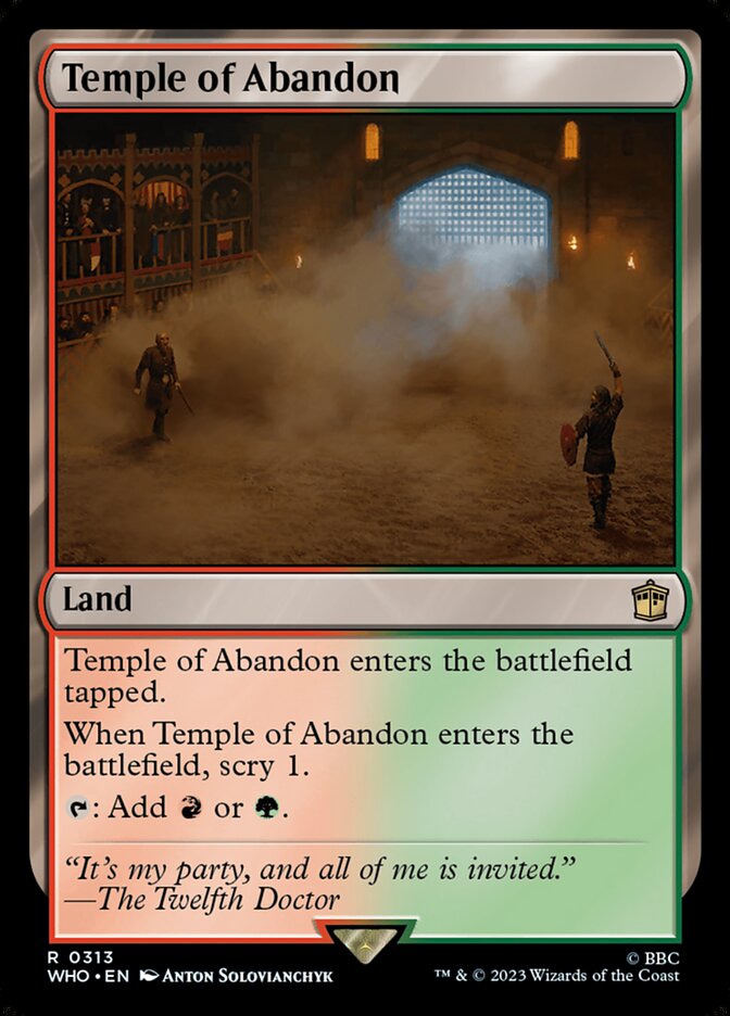 Temple of Abandon card front