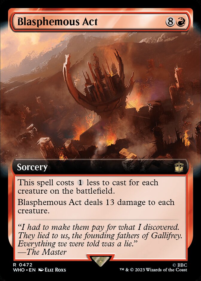 Blasphemous Act card front