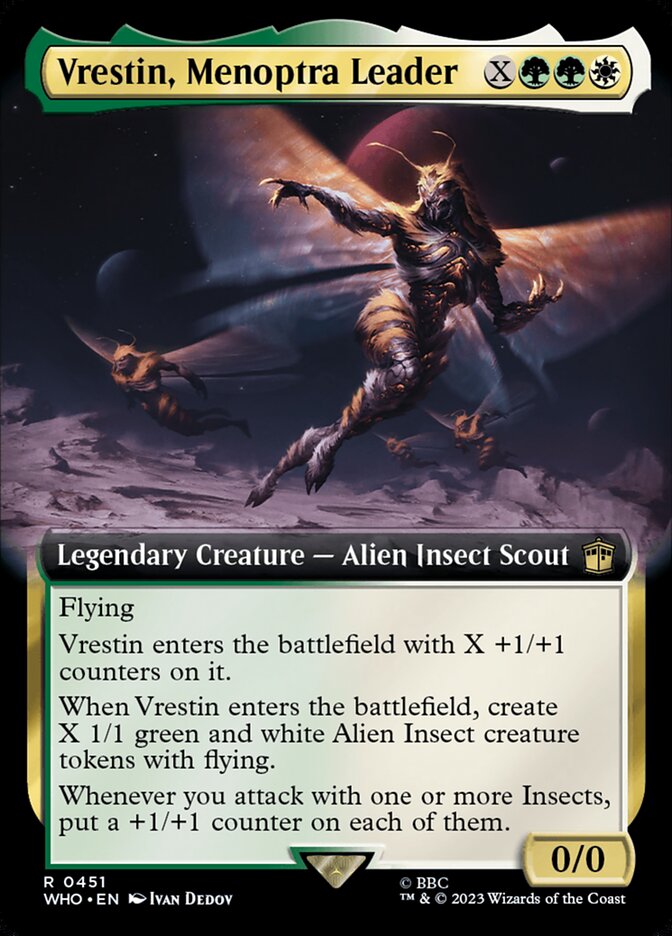 Vrestin, Menoptra Leader card front
