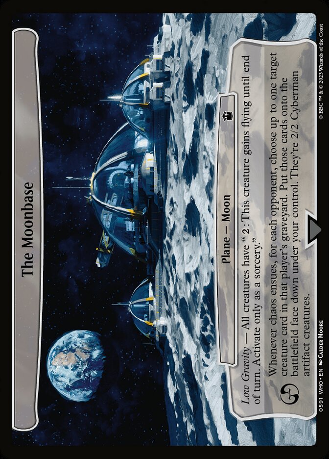 The Moonbase card front