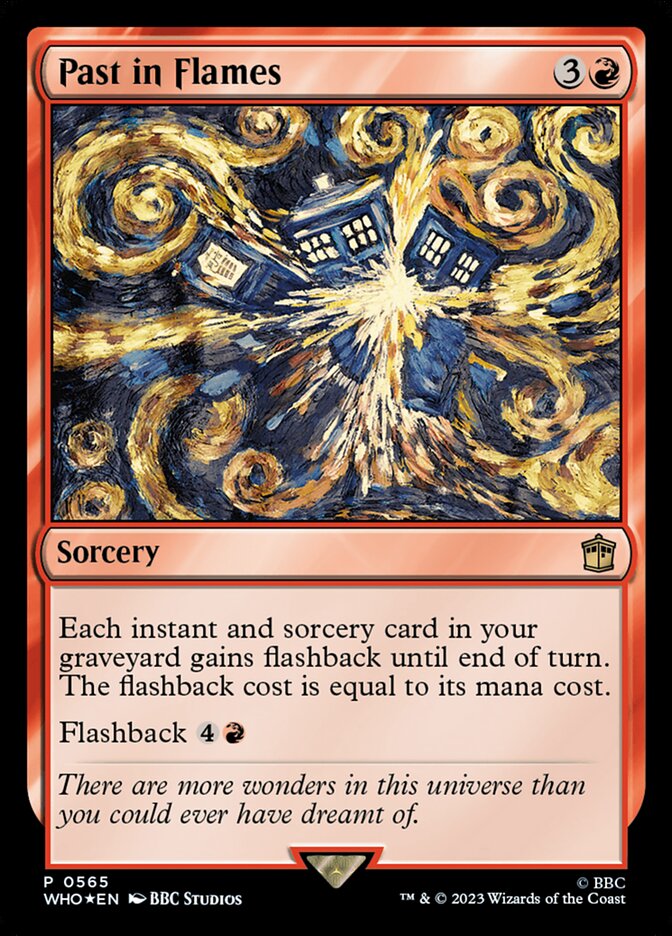 Past in Flames card front