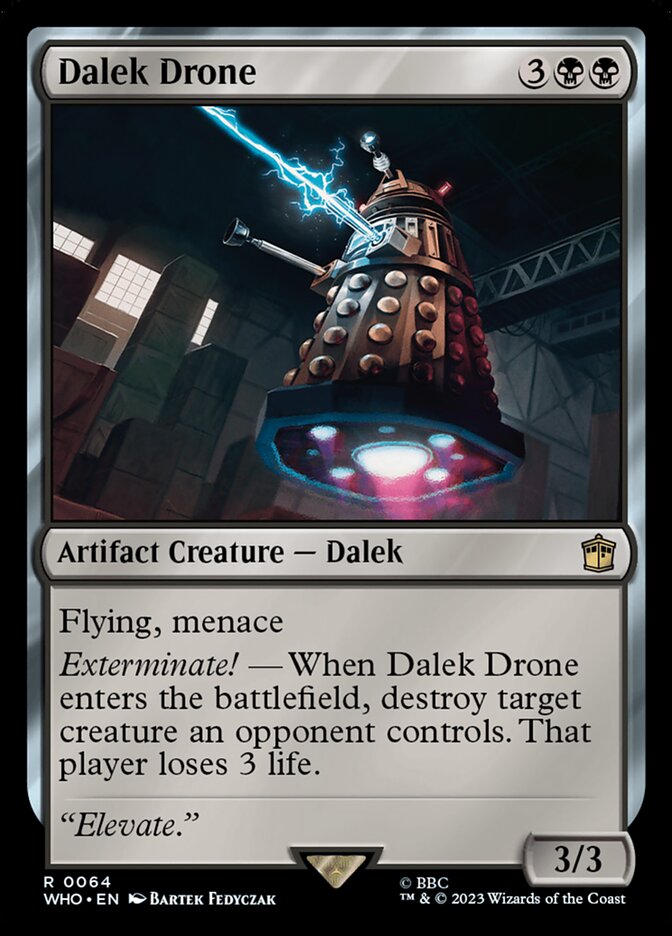 Dalek Drone card front