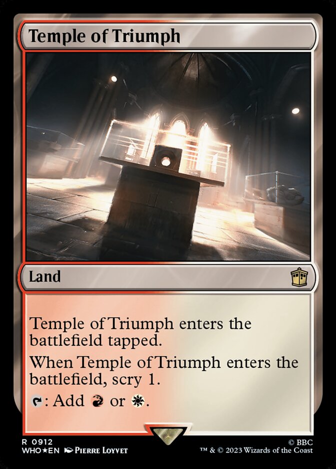 Temple of Triumph card front